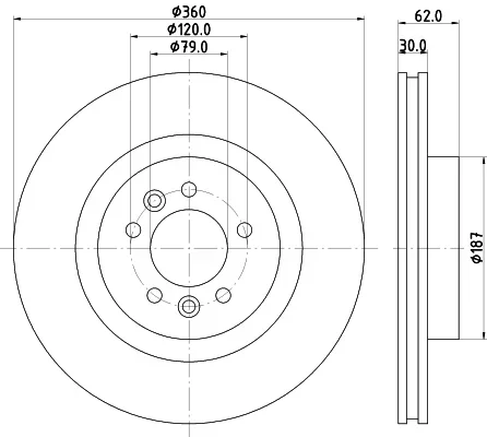 Brzdový kotouč HELLA 8DD355125-251 – OE LR038934