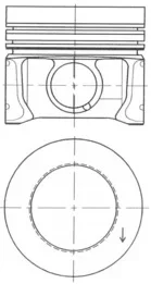 Píst KOLBENSCHMIDT 41095600 – OE 03L107065J Píst KOLBENSCHMIDT 41095600 – OE 03L107065J
