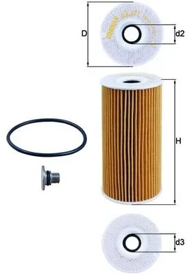 Olejový filtr MAHLE OX377D
