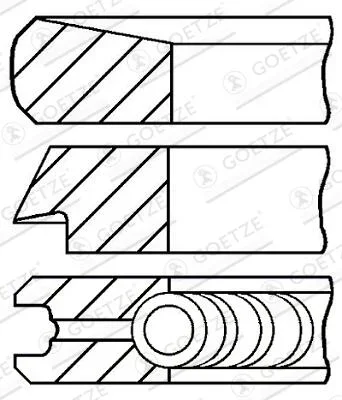Sada pistnich krouzku GOETZE ENGINE 08-107007-00
