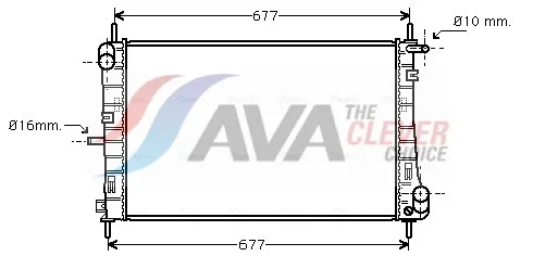 Chladič, chlazení motoru AVA Clever Choice FDA2338