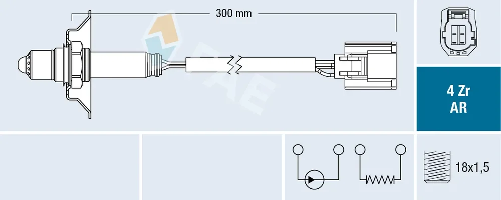Lambda sonda FAE 75624 – OE LFG1-18-8G1A