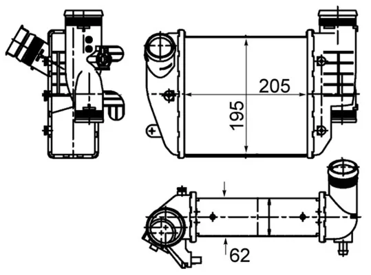 Chladič turba MAHLE CI484000S