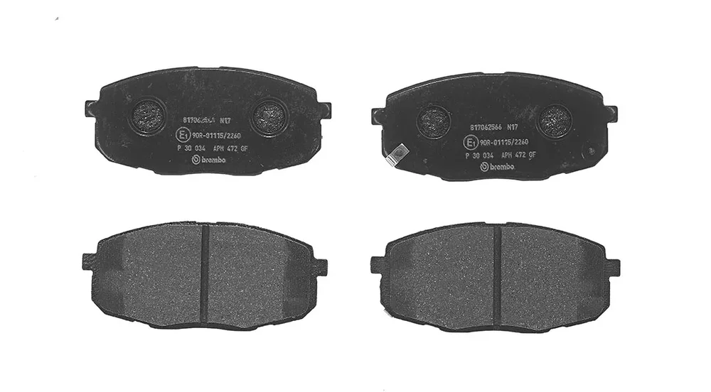 Sada brzdových destiček, kotoučová brzda BREMBO P30034