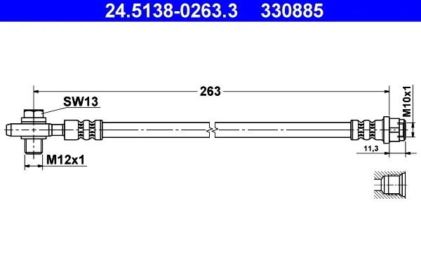Brzdová hadice ATE 24.5138-0263.3