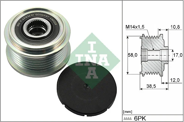 Předstihová spojka Schaeffler INA 535030310 Předstihová spojka Schaeffler INA 535030310