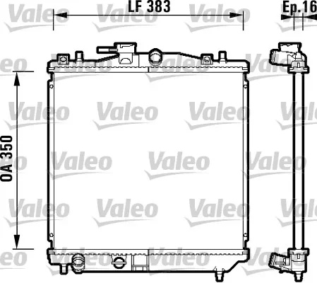 Chladič, chlazení motoru VALEO 734157