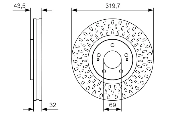 Brzdový kotouč BOSCH 0986479T01