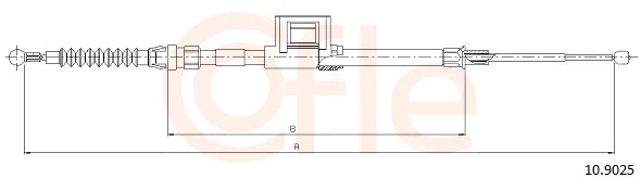 Tazne lanko, parkovaci brzda COFLE 10.9025 – OE 5Q0609721BD