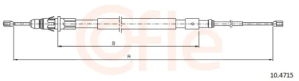 Tazne lanko, parkovaci brzda COFLE 10.4715 – OE 4745V1