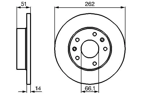BO 0986478991 Brzdový kotouč BOSCH