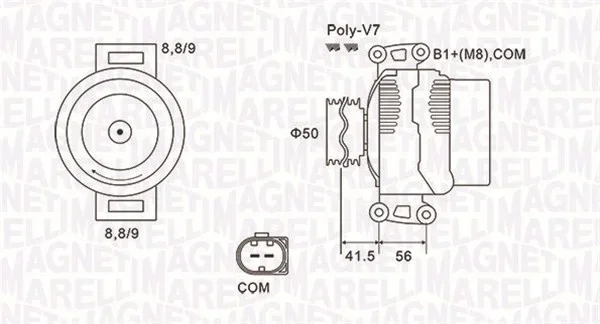 generátor MAGNETI MARELLI 063732108010