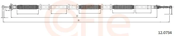 Tazne lanko, parkovaci brzda COFLE 12.0734 – OE 51796639 Tazne lanko, parkovaci brzda COFLE 12.0734 – OE 51796639