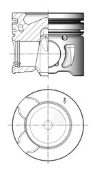 Píst KOLBENSCHMIDT 41704600