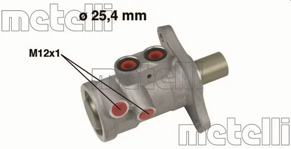 Hlavní brzdový válec METELLI 05-0557 – OE 7701207496
