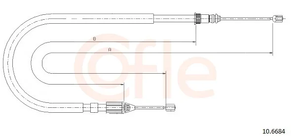 Tazne lanko, parkovaci brzda COFLE 10.6684 – OE 8200035047