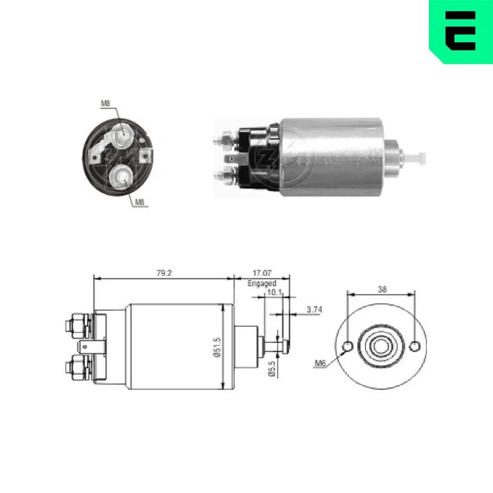 Elektromagnetický spínač, startér ERA ZM769