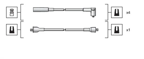 Sada kabelů pro zapalování MAGNETI MARELLI 941318111023 Sada kabelů pro zapalování MAGNETI MARELLI 941318111023