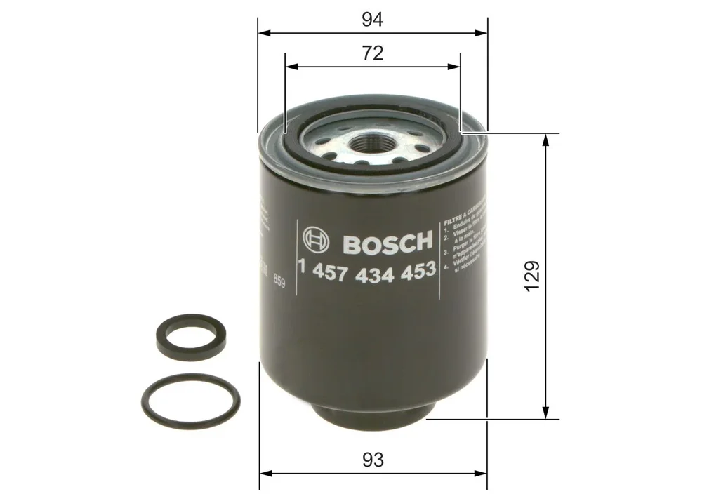 BO 1457434453 Filtr palivový BOSCH