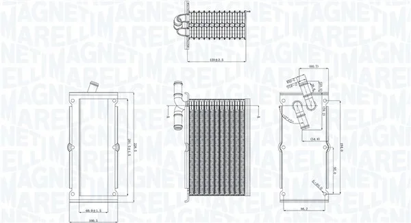 Chladič turba MAGNETI MARELLI 351319205430