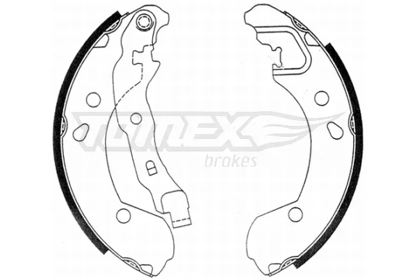 Sada brzdových čelistí Tomex Brakes TX21-48