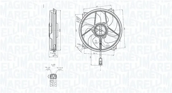 Větrák, chlazení motoru MAGNETI MARELLI 069422839010 Větrák, chlazení motoru MAGNETI MARELLI 069422839010