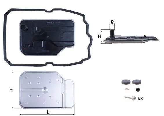 Hydraulický filtr, automatická převodovka KNECHT HX230KIT