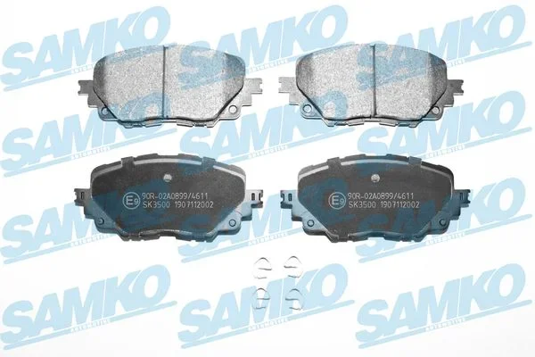Sada brzdových destiček, kotoučová brzda SAMKO 5SP2002