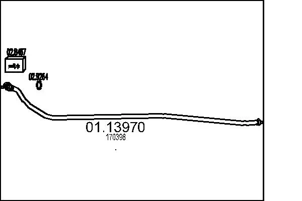 Výfuková trubka MTS 01.13970 – OE 170398 Výfuková trubka MTS 01.13970 – OE 170398