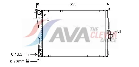 Chladič, chlazení motoru AVA Clever Choice BWA2291
