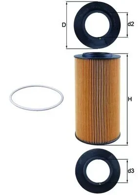 Olejový filtr MAHLE OX434D