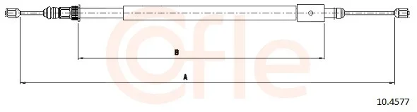Tazne lanko, parkovaci brzda COFLE 10.4577 – OE 4745K0