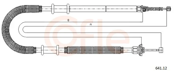 Tazne lanko, parkovaci brzda COFLE 641.12 – OE 46766308