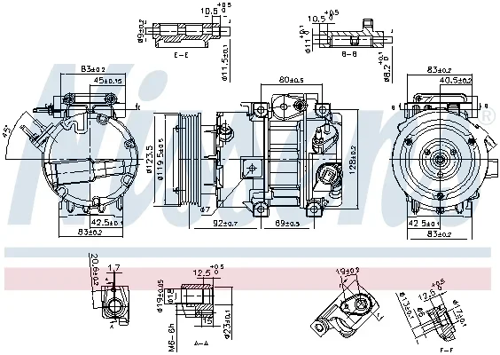 Kompresor, klimatizace NISSENS 890917 – OE 97701C6500