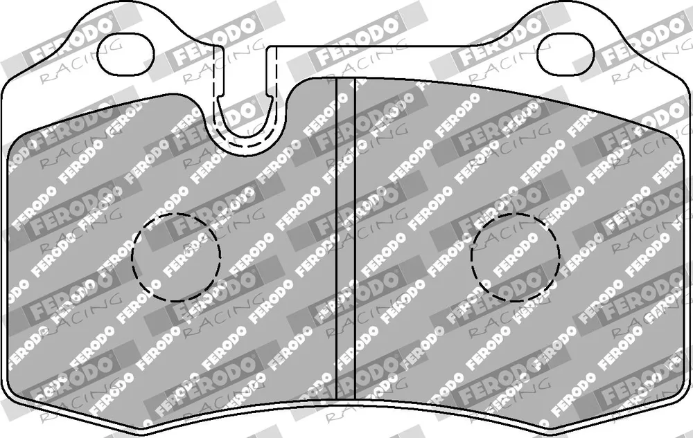 Sada brzdových destiček, kotoučová brzda FERODO RACING FCP721H