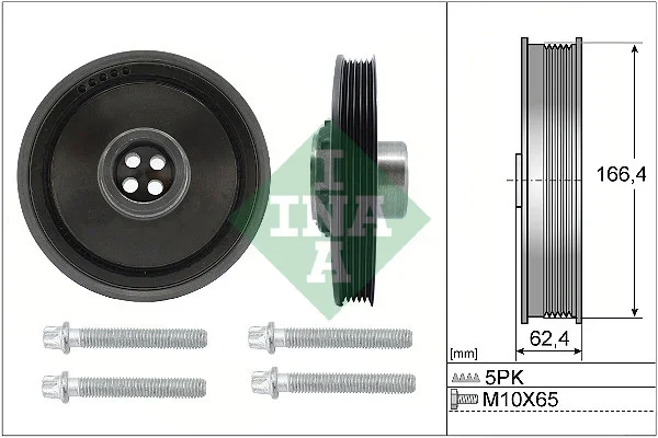 Sada řemenice, kliková hřídel Schaeffler INA 544017120 Sada řemenice, kliková hřídel Schaeffler INA 544017120