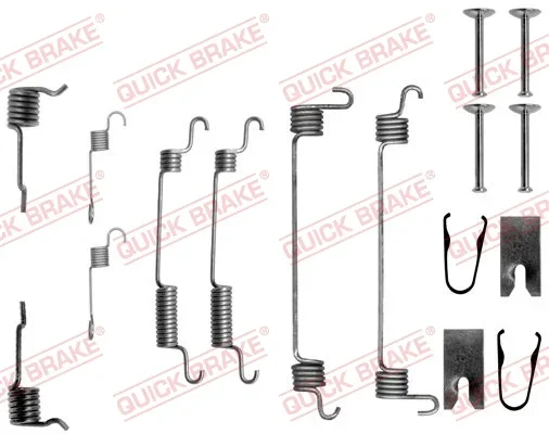 Sada příslušenství, brzdové čelisti QUICK BRAKE 105-0764 Sada příslušenství, brzdové čelisti QUICK BRAKE 105-0764