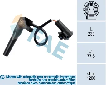 Senzor otacek, automaticka prevodovka FAE 79281