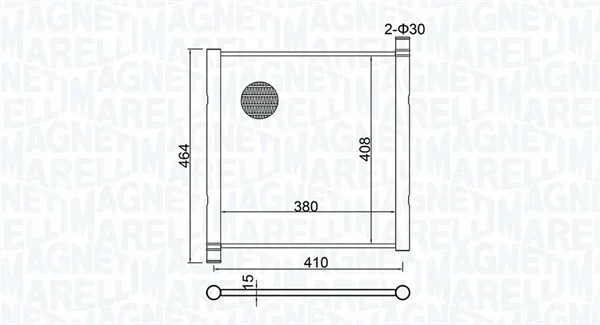Chladič, chlazení motoru MAGNETI MARELLI 350213151900 Chladič, chlazení motoru MAGNETI MARELLI 350213151900