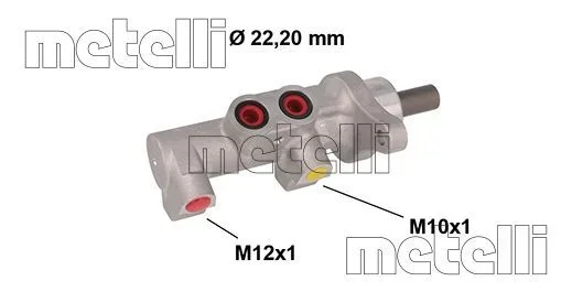 Hlavní brzdový válec METELLI 05-0847 – OE 6001551314