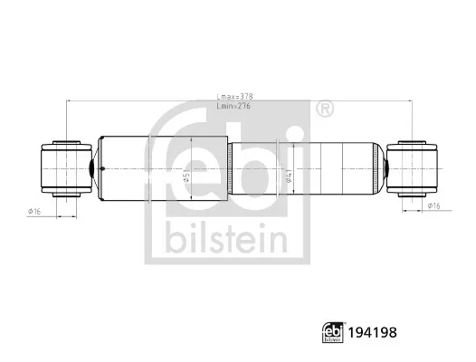 Tlumič pérování FEBI BILSTEIN 194198
