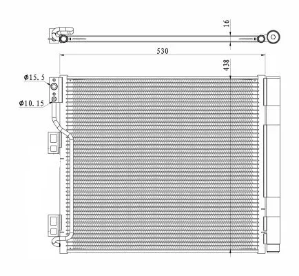 Kondenzátor, klimatizace NRF 350327 – OE 92100JX51A Kondenzátor, klimatizace NRF 350327 – OE 92100JX51A