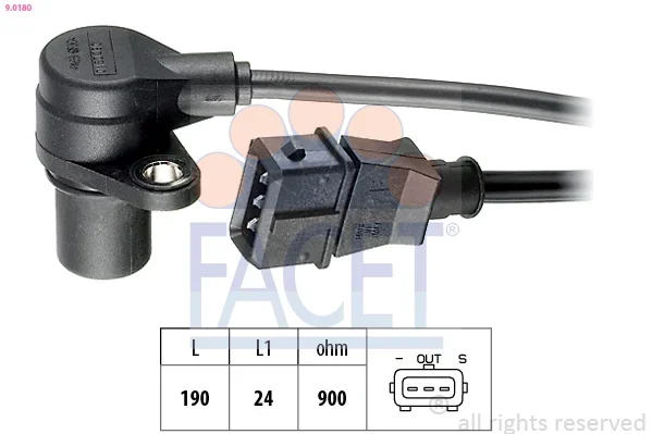 Generátor impulsů, klikový hřídel FACET 9.0180 Generátor impulsů, klikový hřídel FACET 9.0180