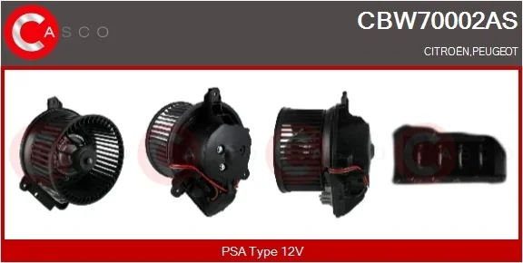 vnitřní ventilátor CASCO CBW70002AS – OE 6441K8 vnitřní ventilátor CASCO CBW70002AS – OE 6441K8