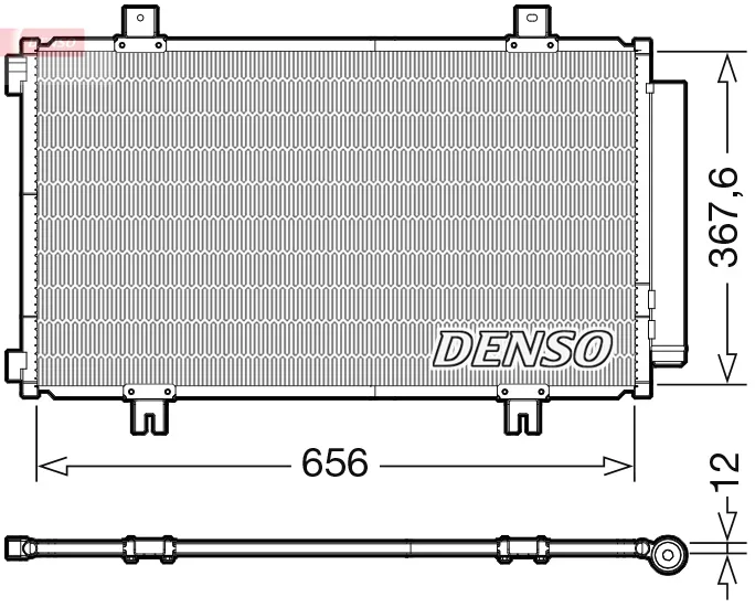 Kondenzátor, klimatizace DENSO DCN47009