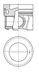 Píst KOLBENSCHMIDT 41270600 Píst KOLBENSCHMIDT 41270600