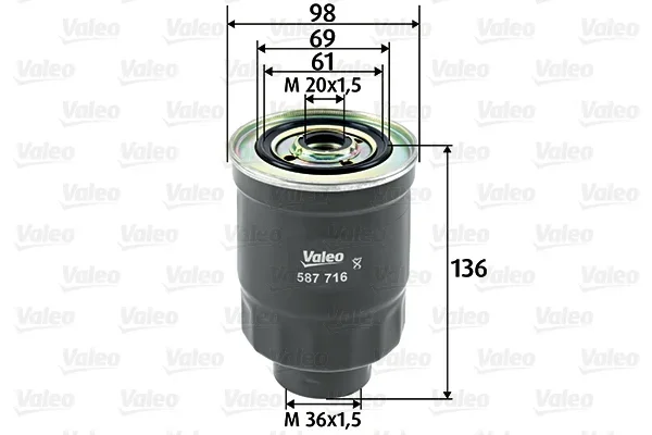 Palivový filtr VALEO 587716