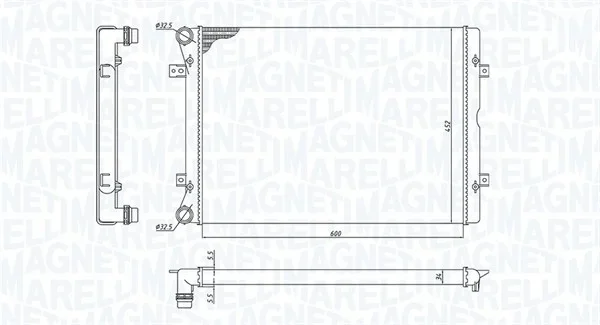 Chladič, chlazení motoru MAGNETI MARELLI 350213196100