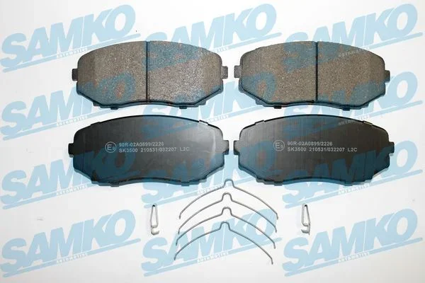 Sada brzdových destiček, kotoučová brzda SAMKO 5SP2207