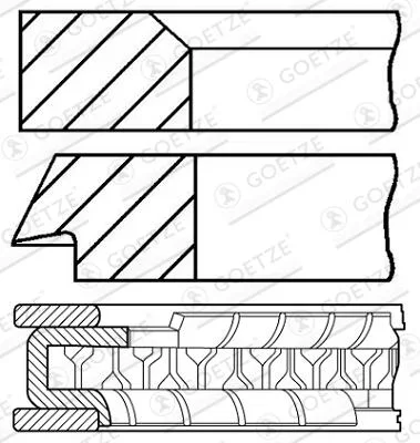 Sada pistnich krouzku GOETZE ENGINE 08-990000-00 – OE 025198151A Sada pistnich krouzku GOETZE ENGINE 08-990000-00 – OE 025198151A